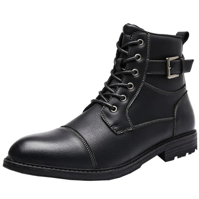 Lazare | Bottines à Lacets en Cuir