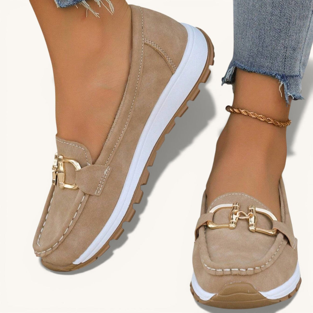 Calixte | Mocassins Plats à Boucle