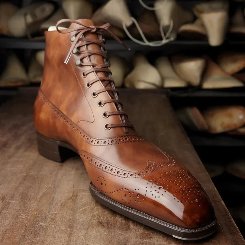 Ambroise | Bottines Richelieu en Cuir Véritable