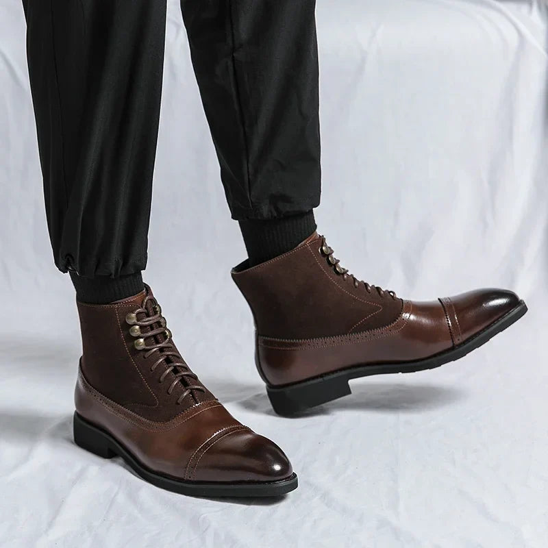 Octave | Bottines à Lacets en Cuir