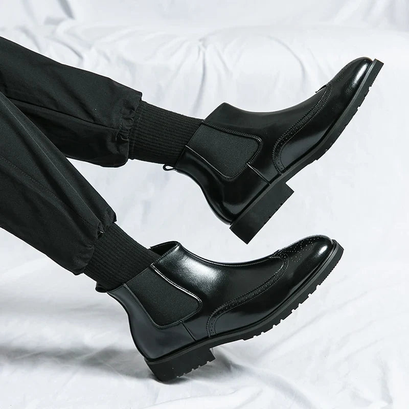 Louis | Bottines Chelsea en Cuir Véritable