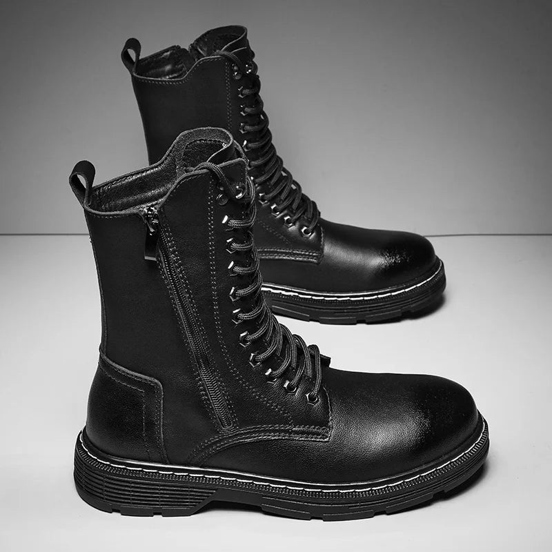 Germain | Bottines en Cuir Pleine Fleur