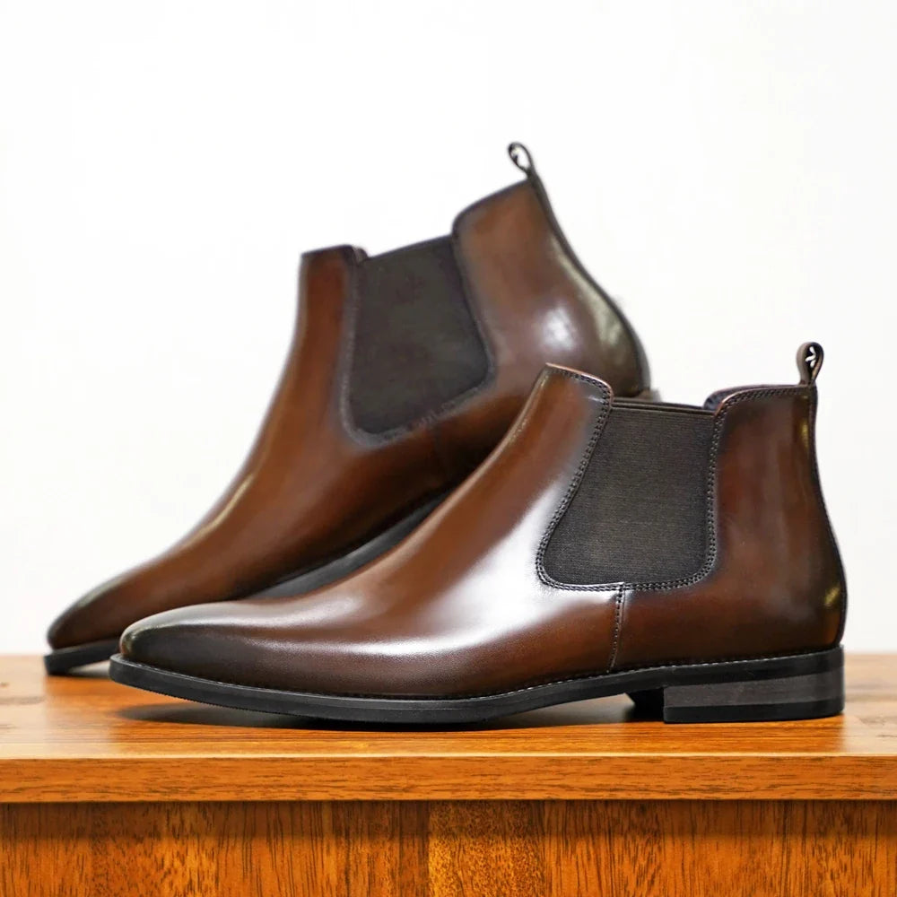 Bertrand | Bottines Chelsea en Cuir Véritable