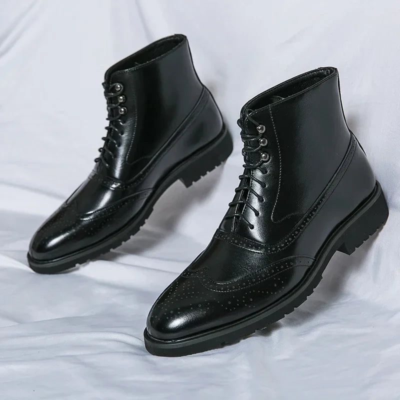 Ambroise | Bottines Richelieu en Cuir Véritable