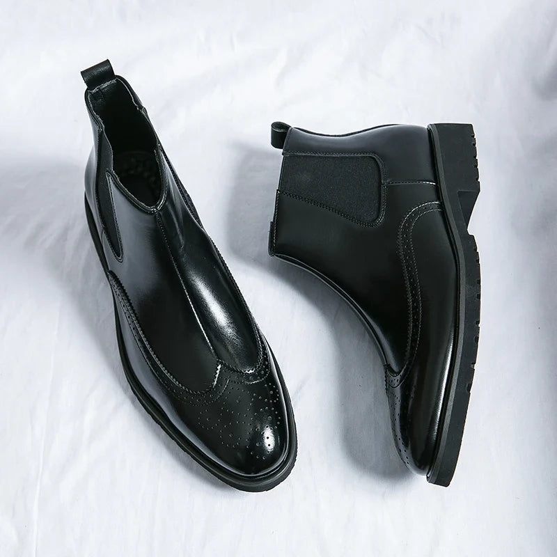 Louis | Bottines Chelsea en Cuir Véritable