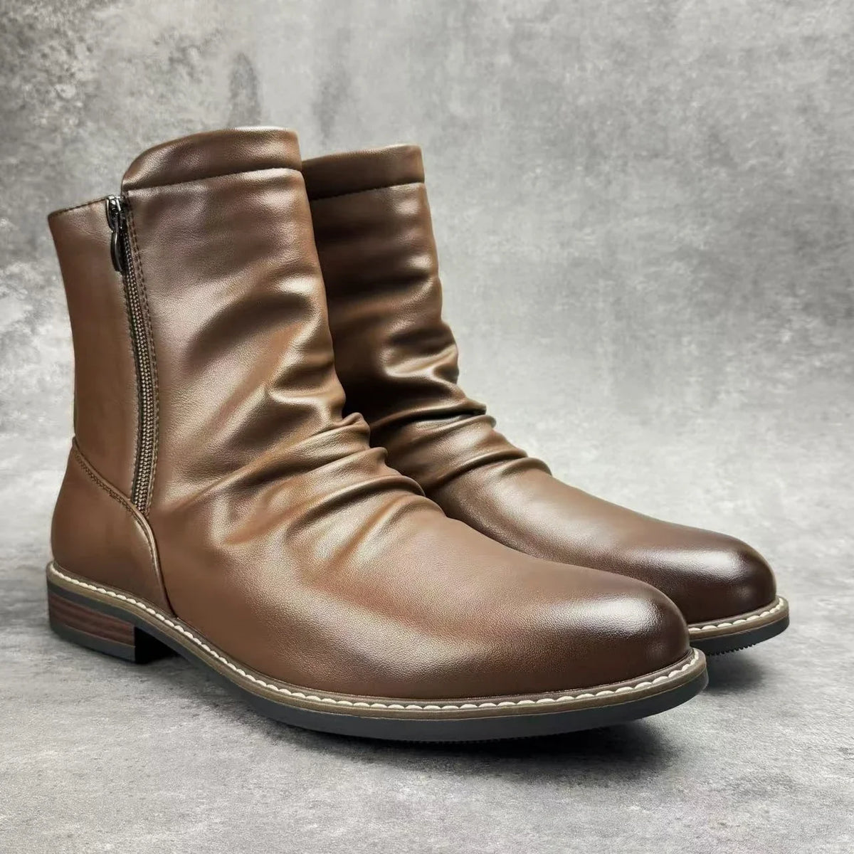 Armand | Bottines Zippées en Cuir