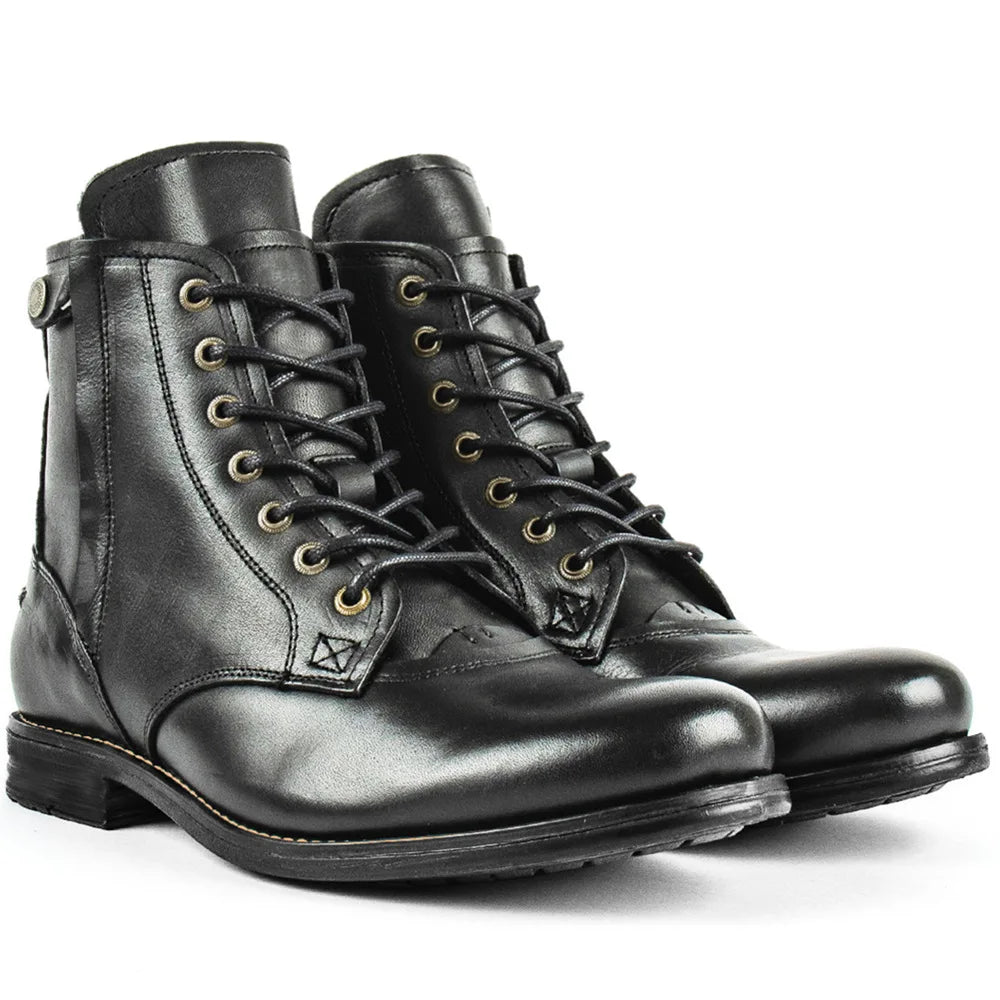 Hector | Bottines à Lacets en Cuir