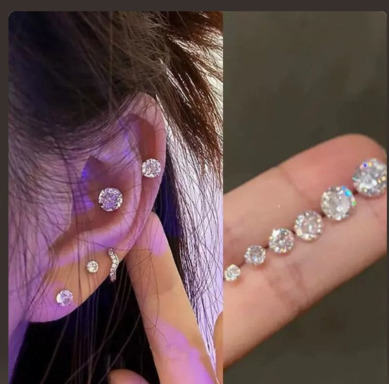 Oriane | Boucles d'Oreilles à Clip Chic Plaqué Or Blanc