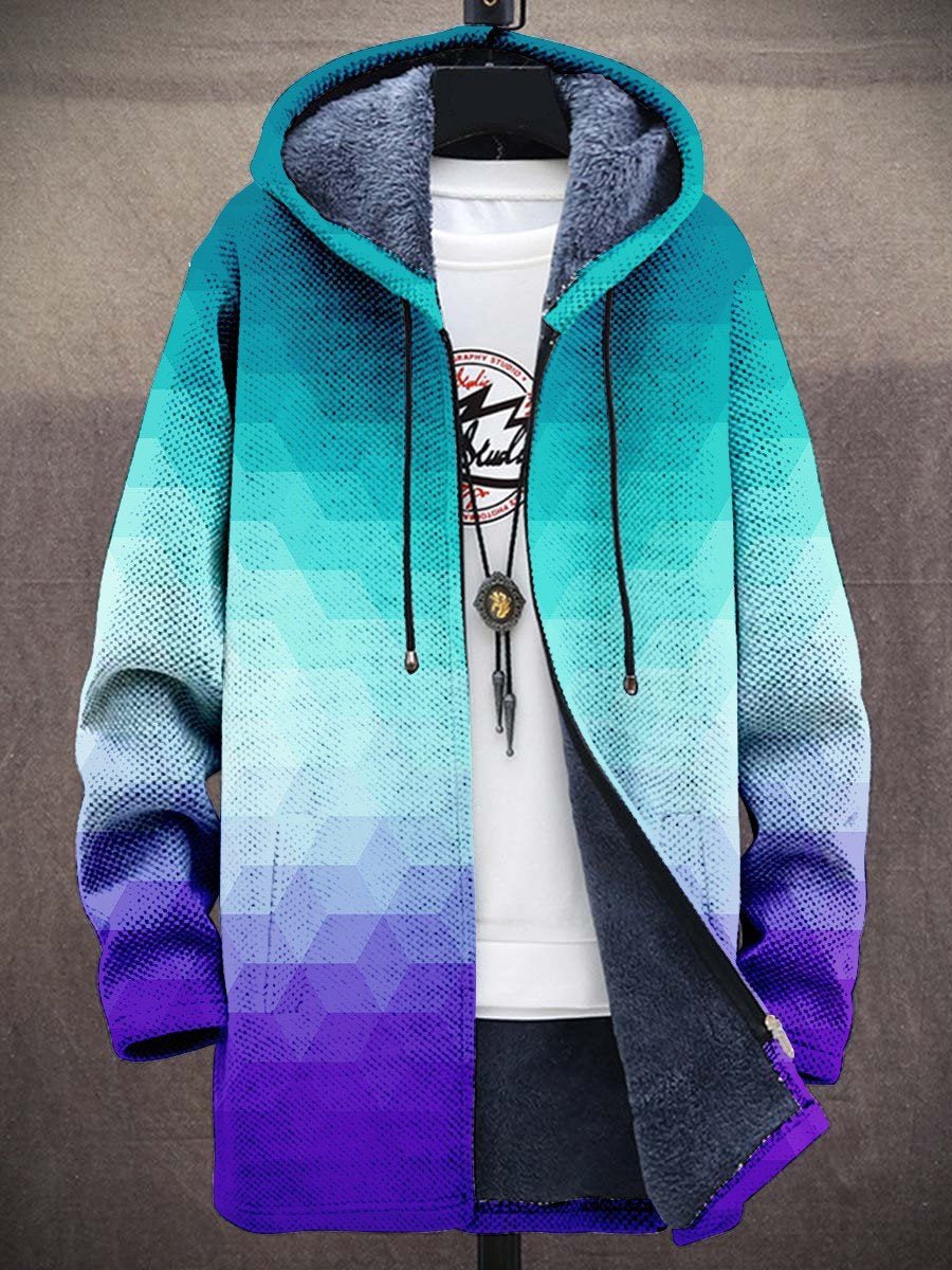 Inès | Gilet à capuche style artisan