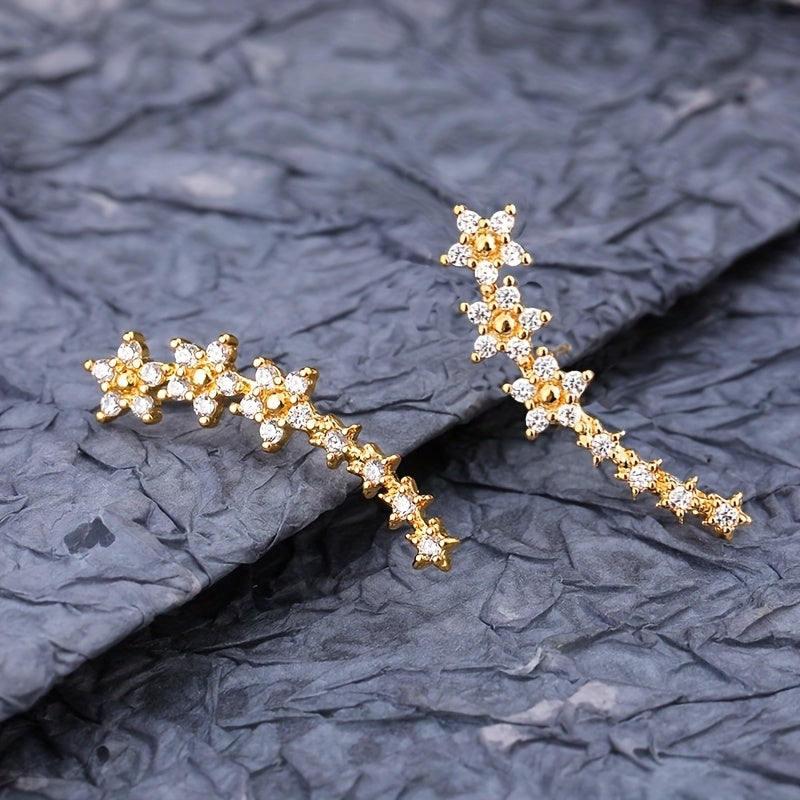 Angèle | Boucles d'Oreilles Florales Intemporelles