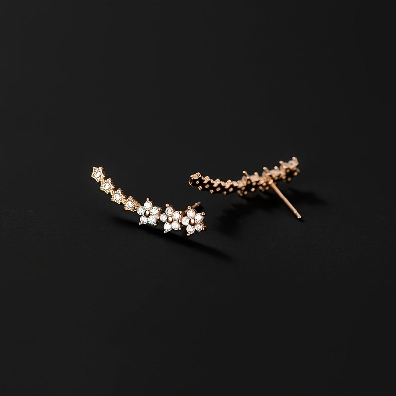 Angèle | Boucles d'Oreilles Florales Intemporelles