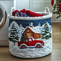 Camion de Noël Alpin | Panier à Linge Matelassé