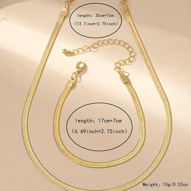 Séraphine™ | Set Collier Chaîne Serpent Vintage