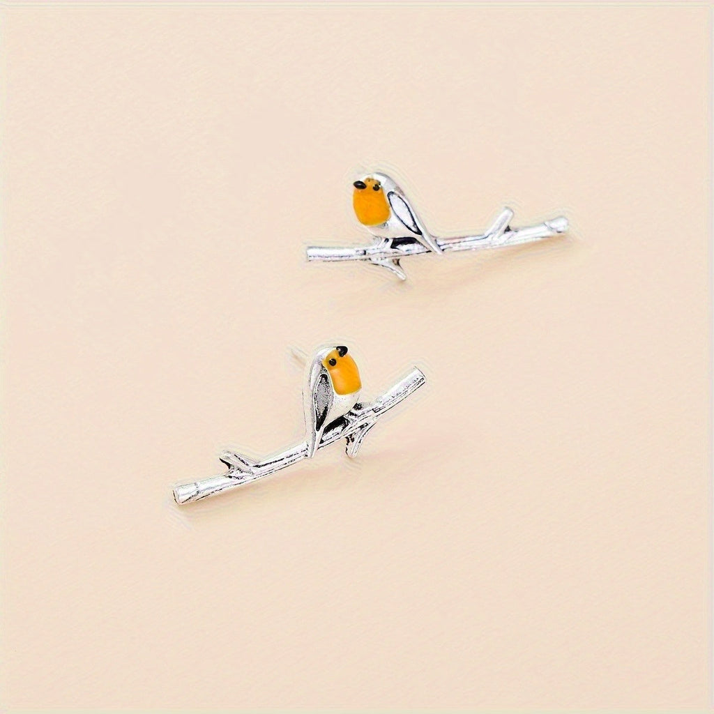 Josiane | Boucles d'Oreilles Rouge-Gorge
