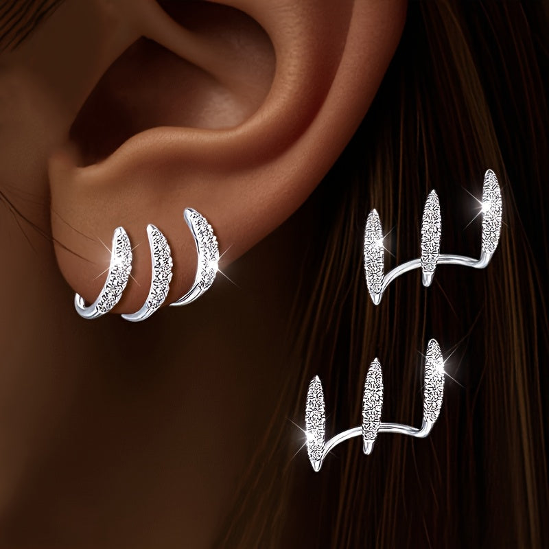Astrid | Boucles d'Oreilles Triples Élégantes