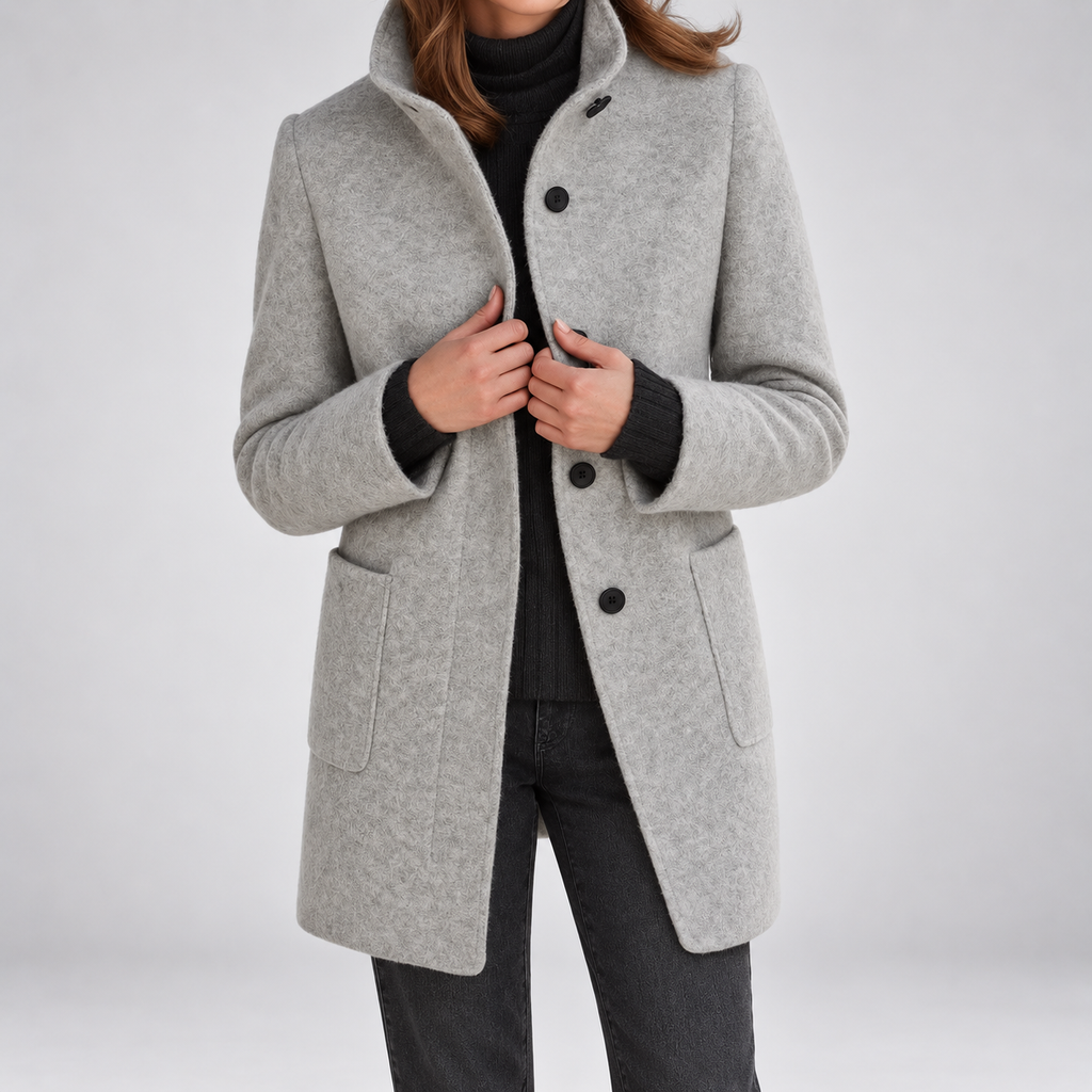 Vivienne | Manteau à Col Montant
