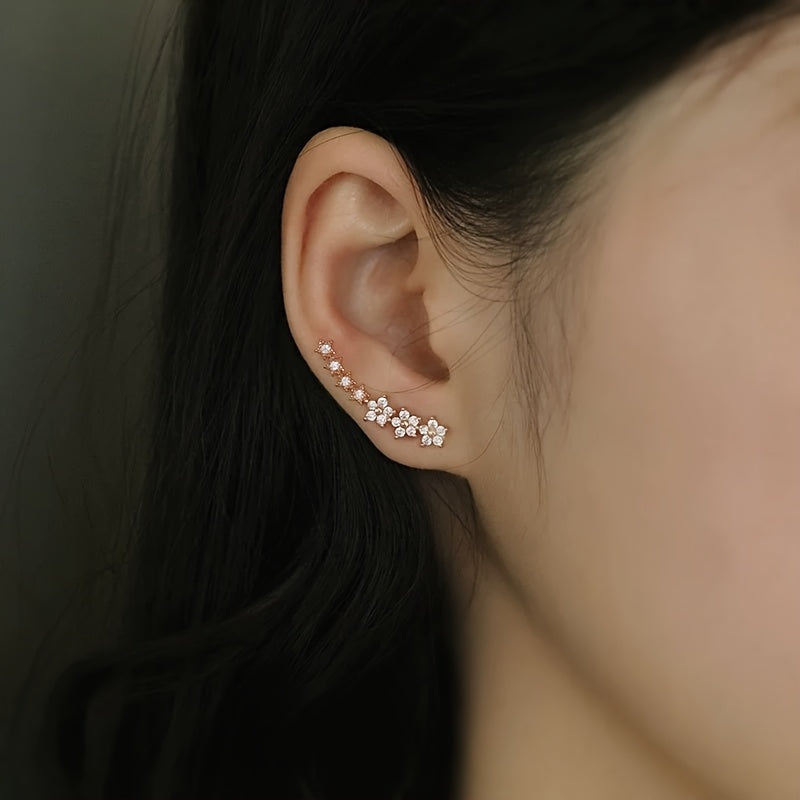 Angèle | Boucles d'Oreilles Florales Intemporelles