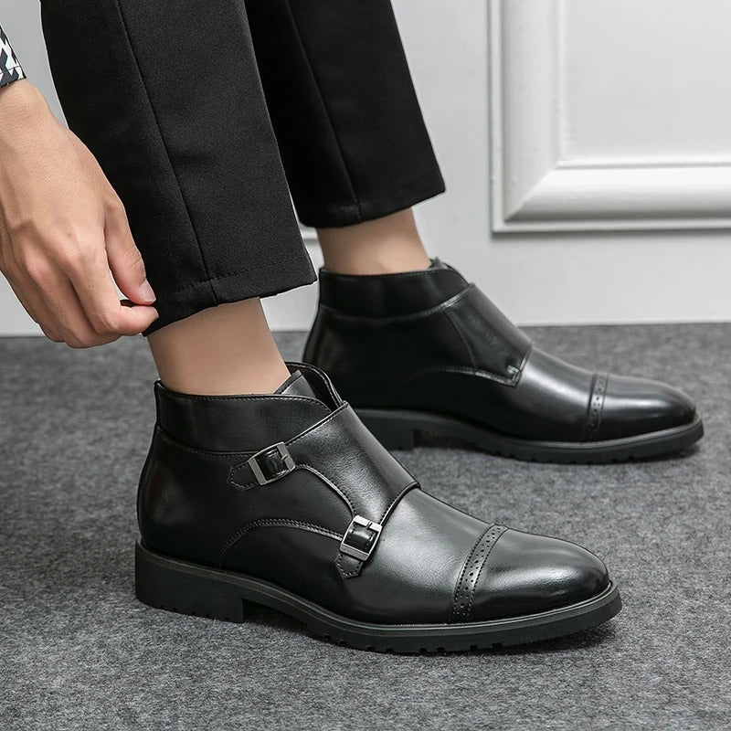 Jules | Bottines en Cuir à Double Boucle