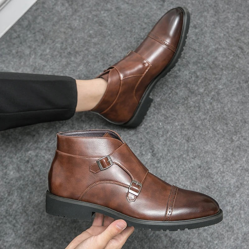 Jules | Bottines en Cuir à Double Boucle