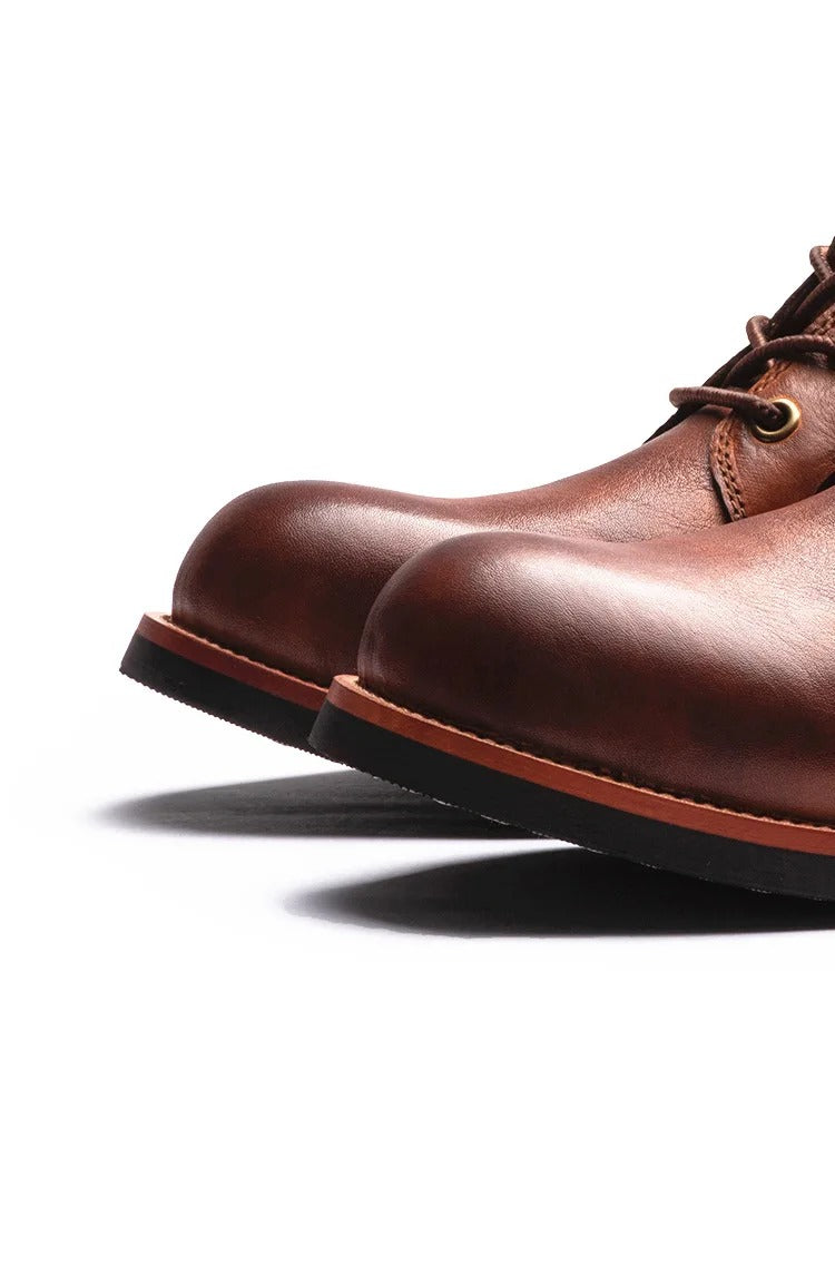 Damien | Bottines à Lacets en Cuir