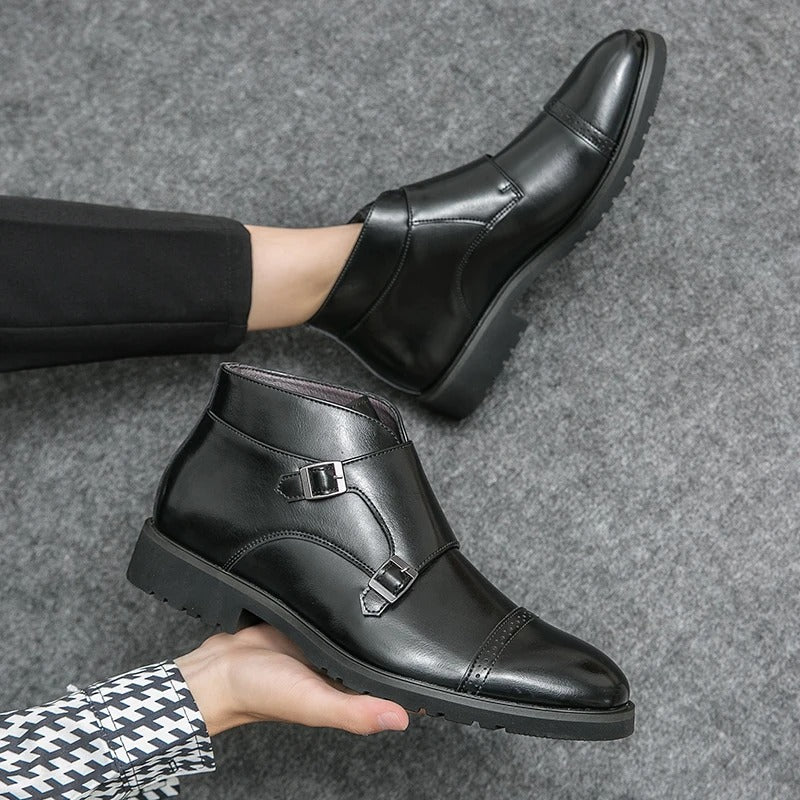 Jules | Bottines en Cuir à Double Boucle