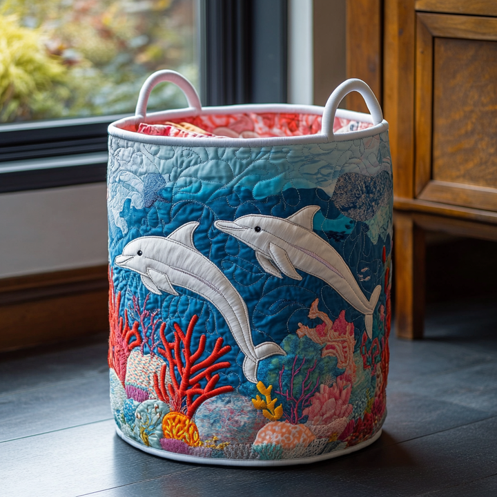 Balade des Dauphins | Panier à Linge Matelassé