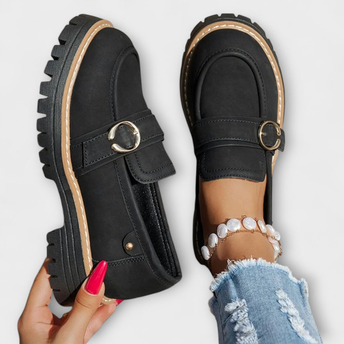 Lorette™ | Mocassins Casual à Bout Rond