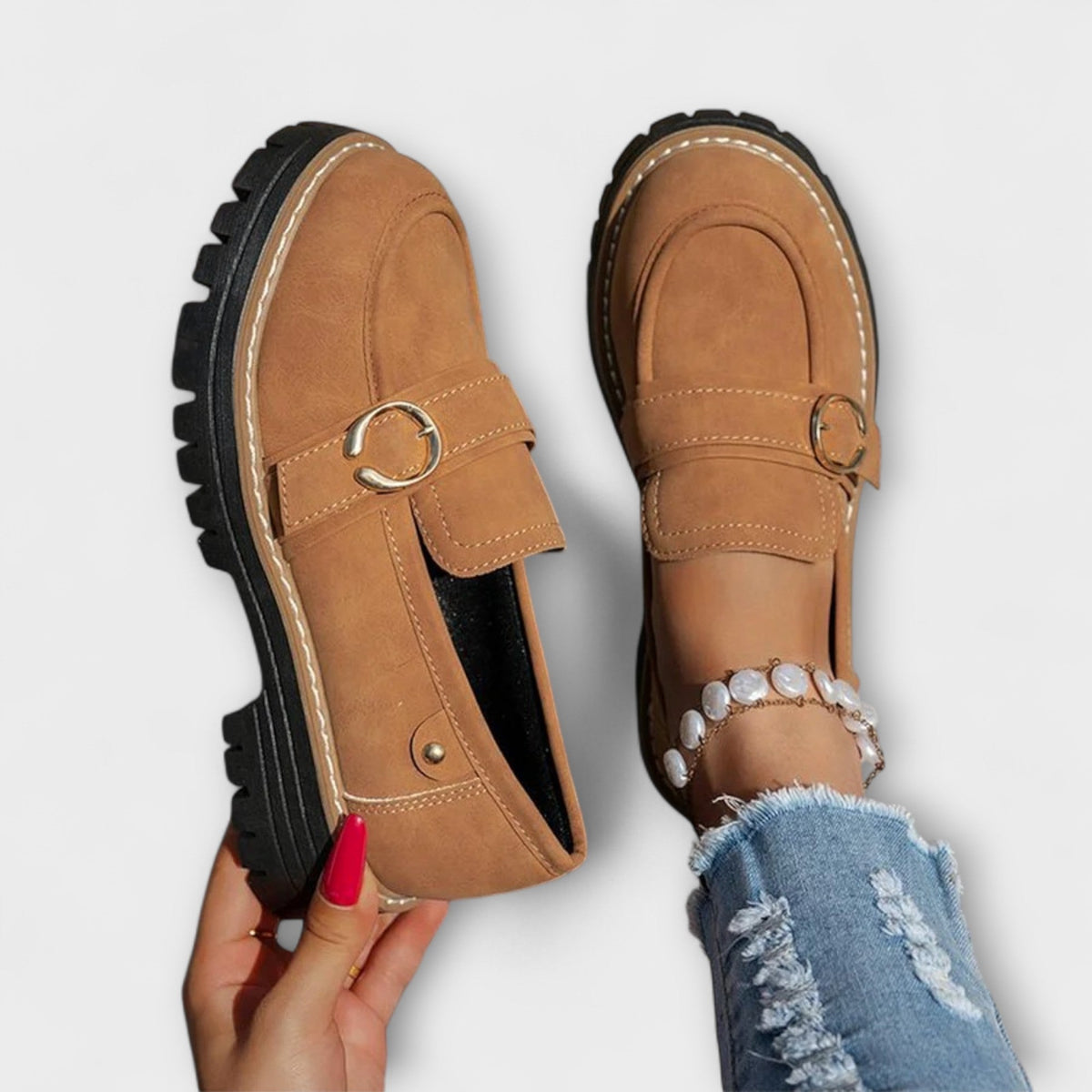 Lorette™ | Mocassins Casual à Bout Rond