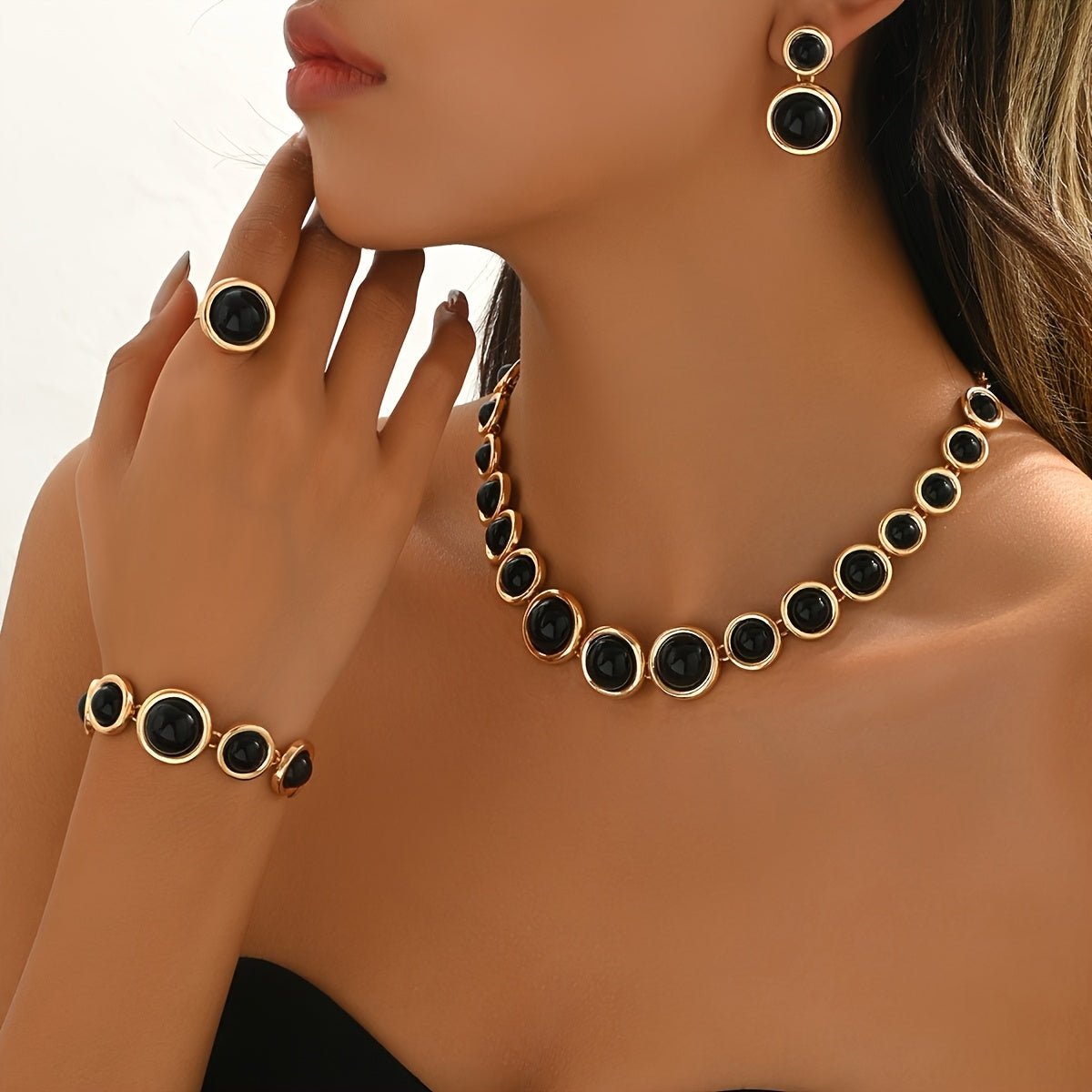 Ginette™ | Set Bijoux Rétro 4 Pièces