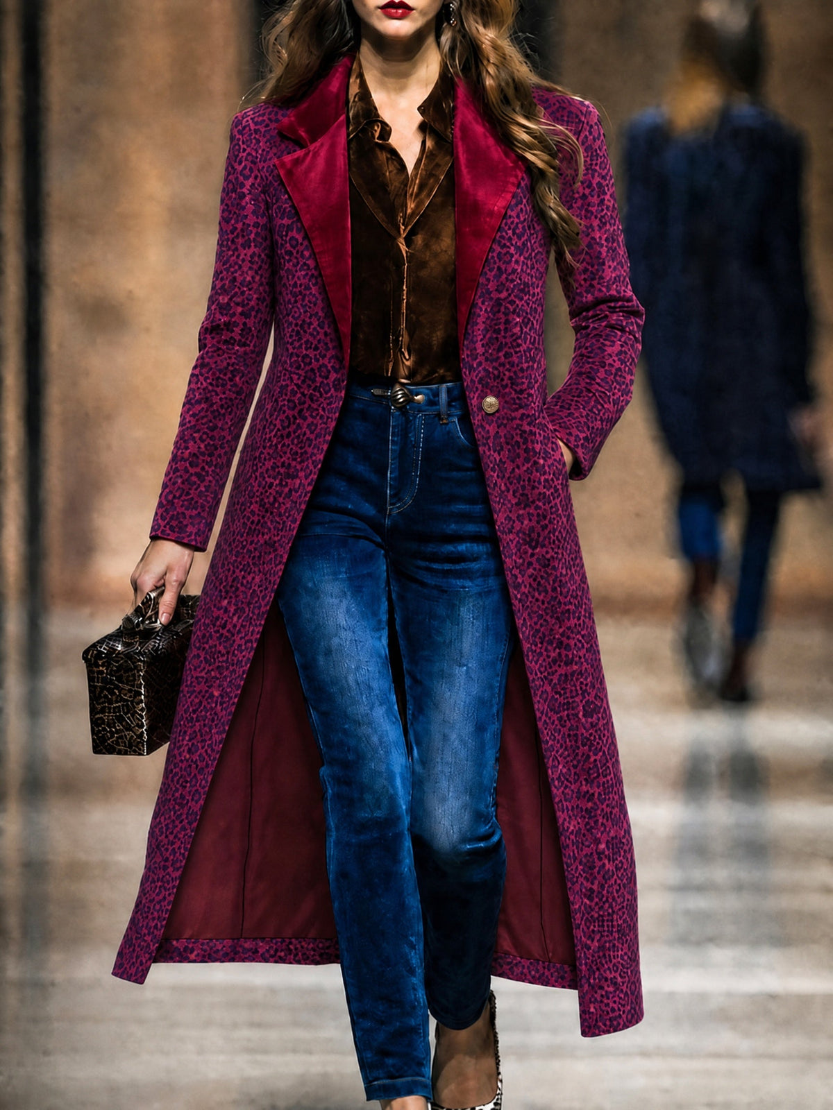 Léonie | Manteau Long Texturé