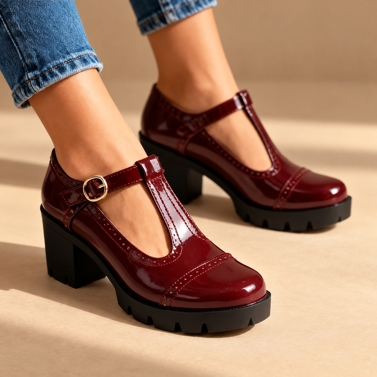 Lisette - Escarpins Richelieu Vernis