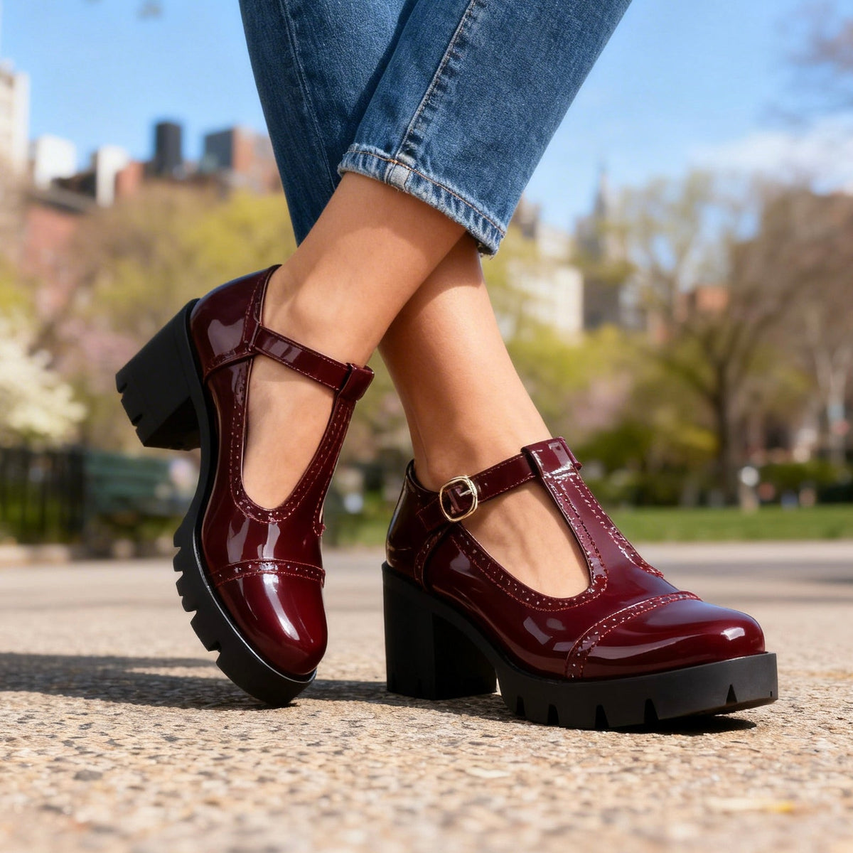 Lisette - Escarpins Richelieu Vernis