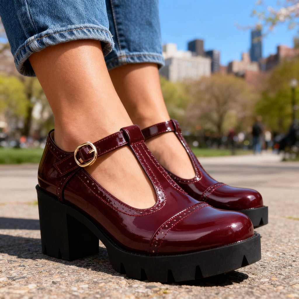 Lisette - Escarpins Richelieu Vernis