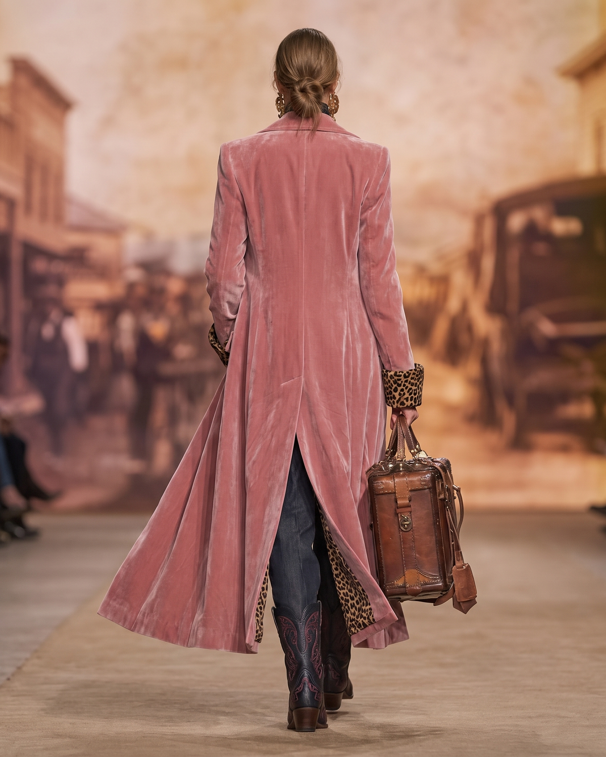 Victoire | Manteau Long Ajusté en Velours