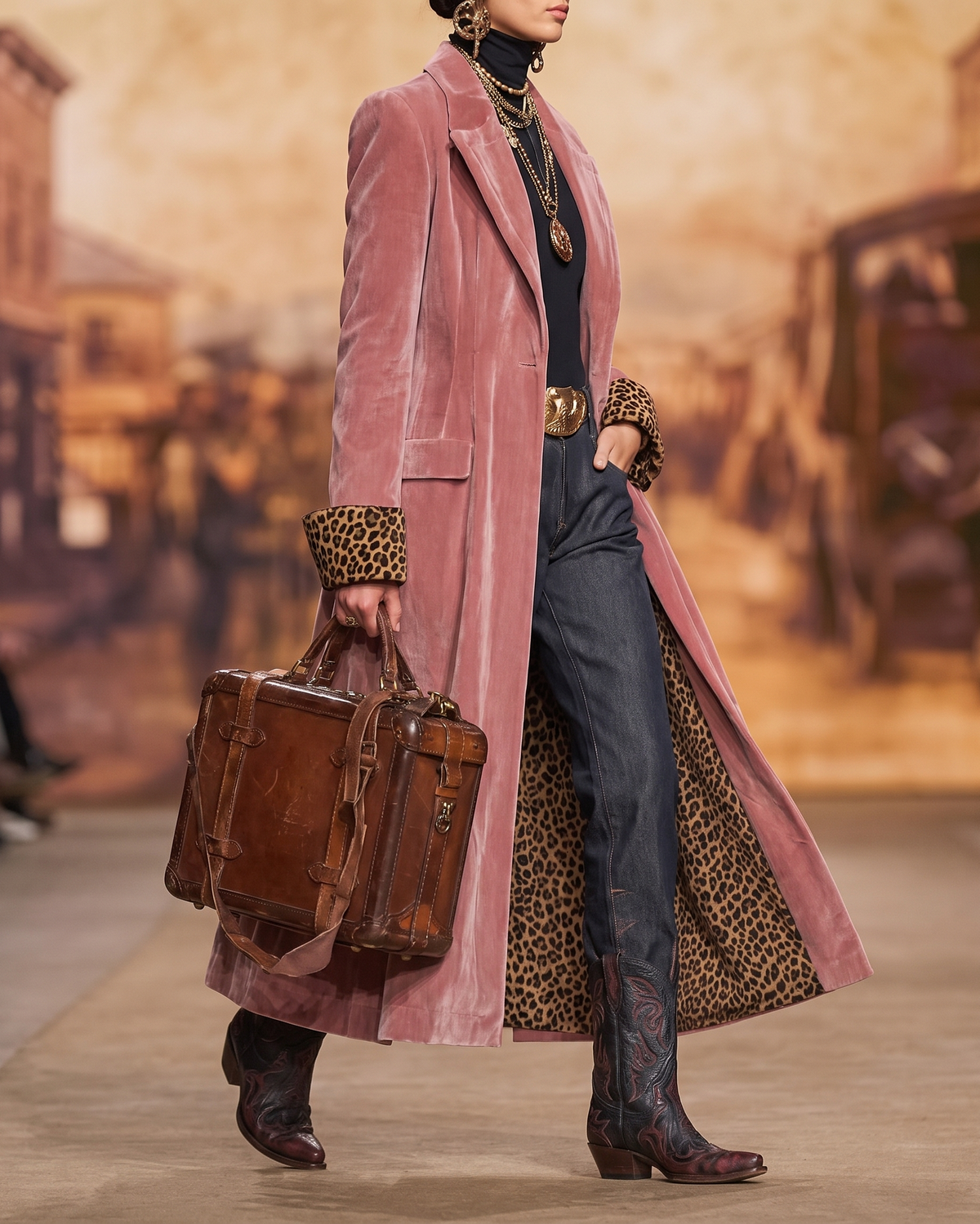 Victoire | Manteau Long Ajusté en Velours