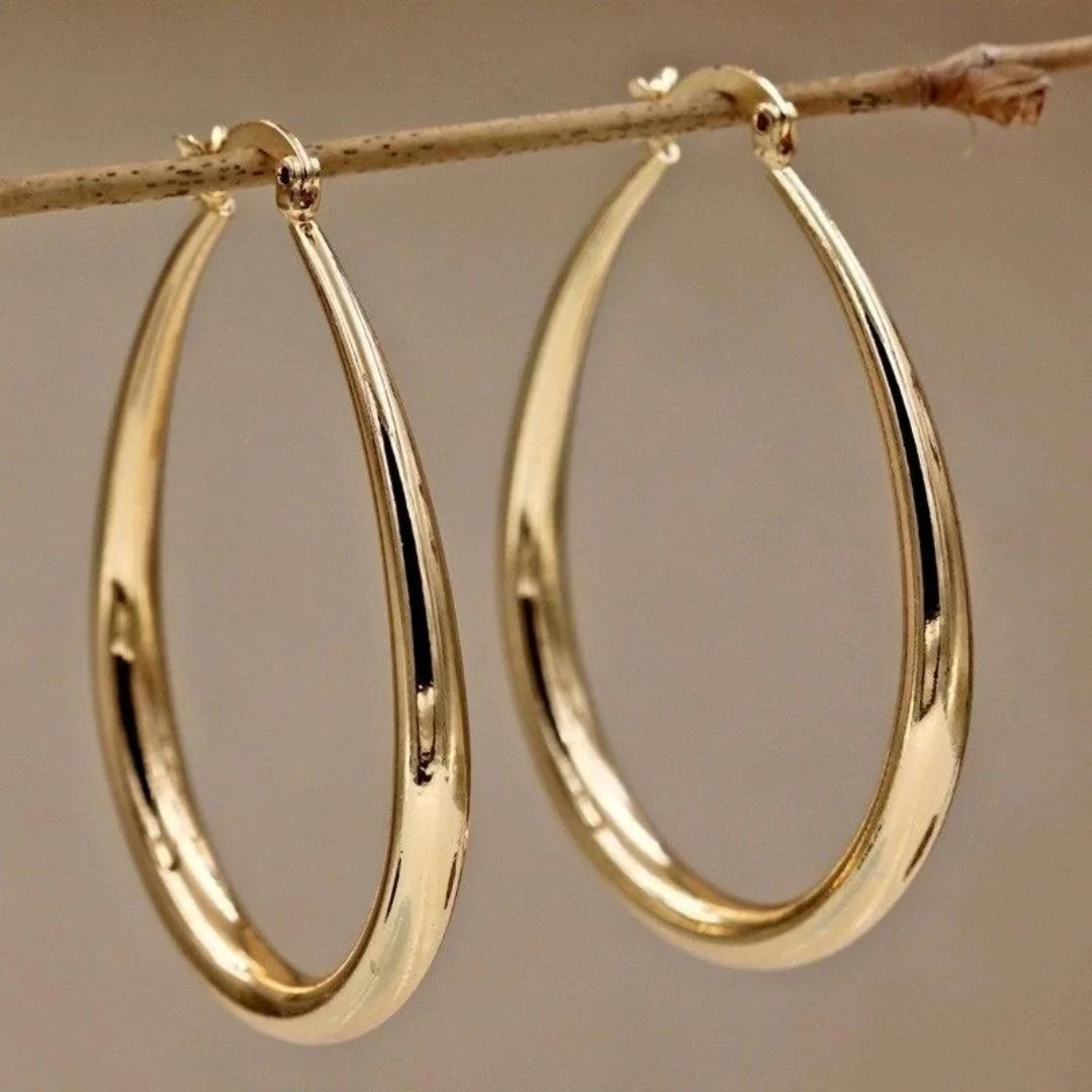 Livia | Boucles d'Oreilles Dorées Vintage Exclusives
