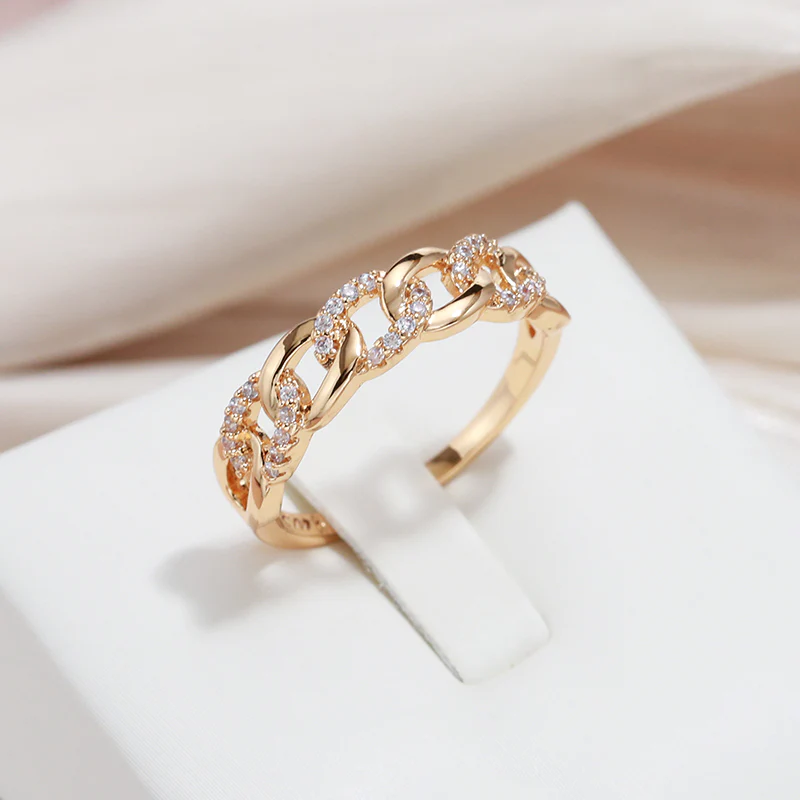 Séverine | Bague Dorée « Maille Chic »