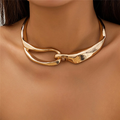 Nina | Collier Doré Texturé Audacieux
