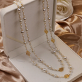 Noélie | Collier Élégant Doré en Perles