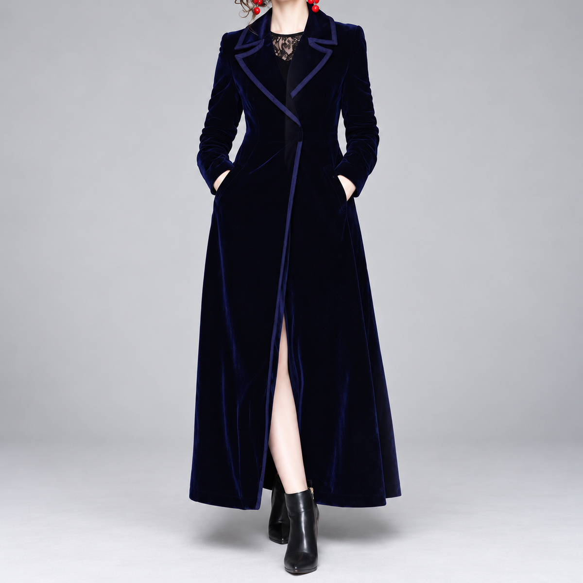 Séraphine | Manteau Long en Velours