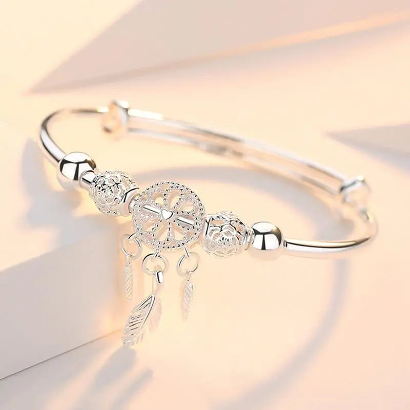 Diane™ | Bracelet Attrape-Rêves Argenté