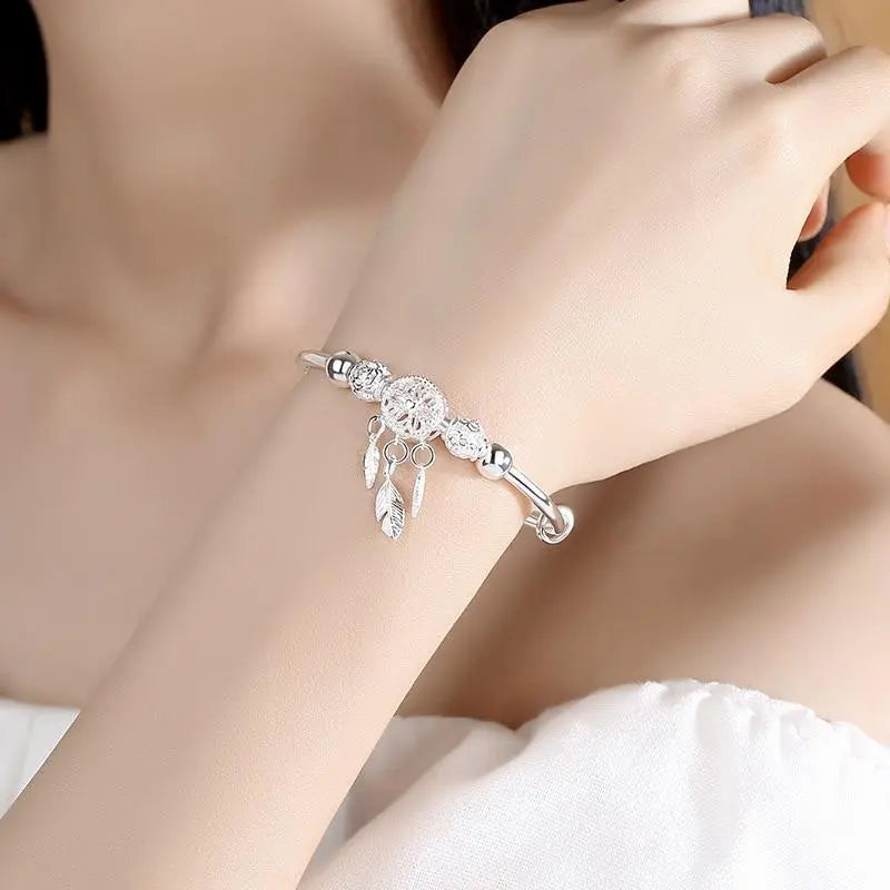 Diane™ | Bracelet Attrape-Rêves Argenté