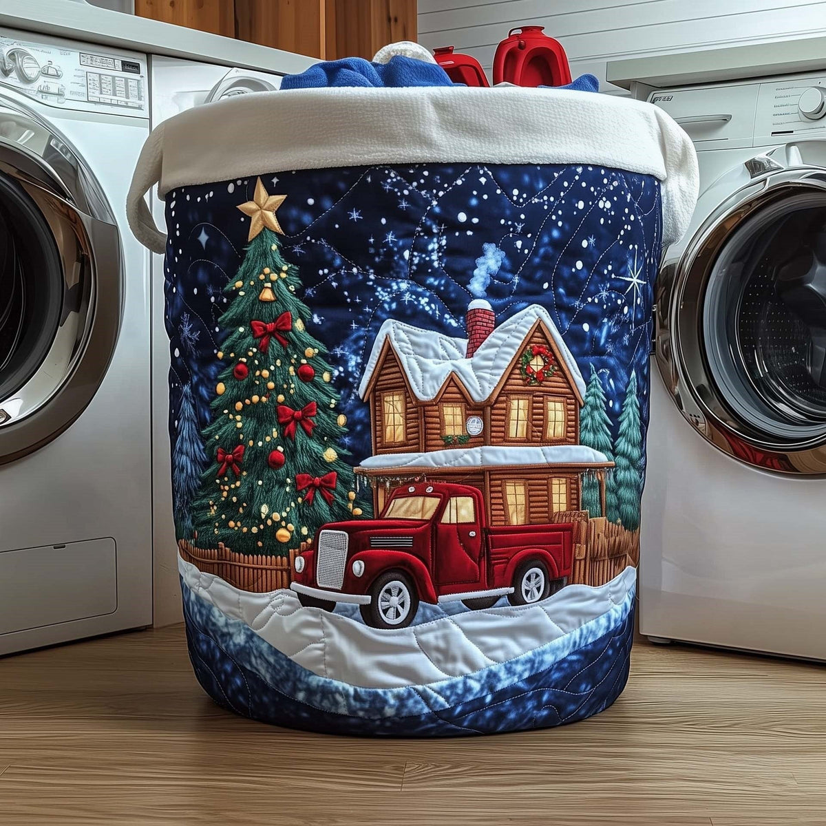 Retour à la Maison sous les Étoiles | Panier à Linge Matelassé