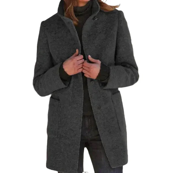 Vivienne | Manteau à Col Montant