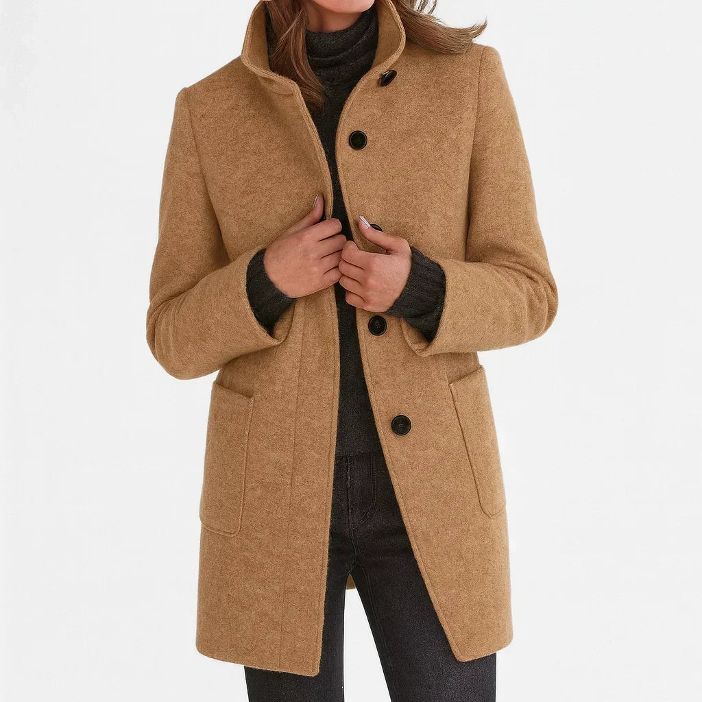 Vivienne | Manteau à Col Montant