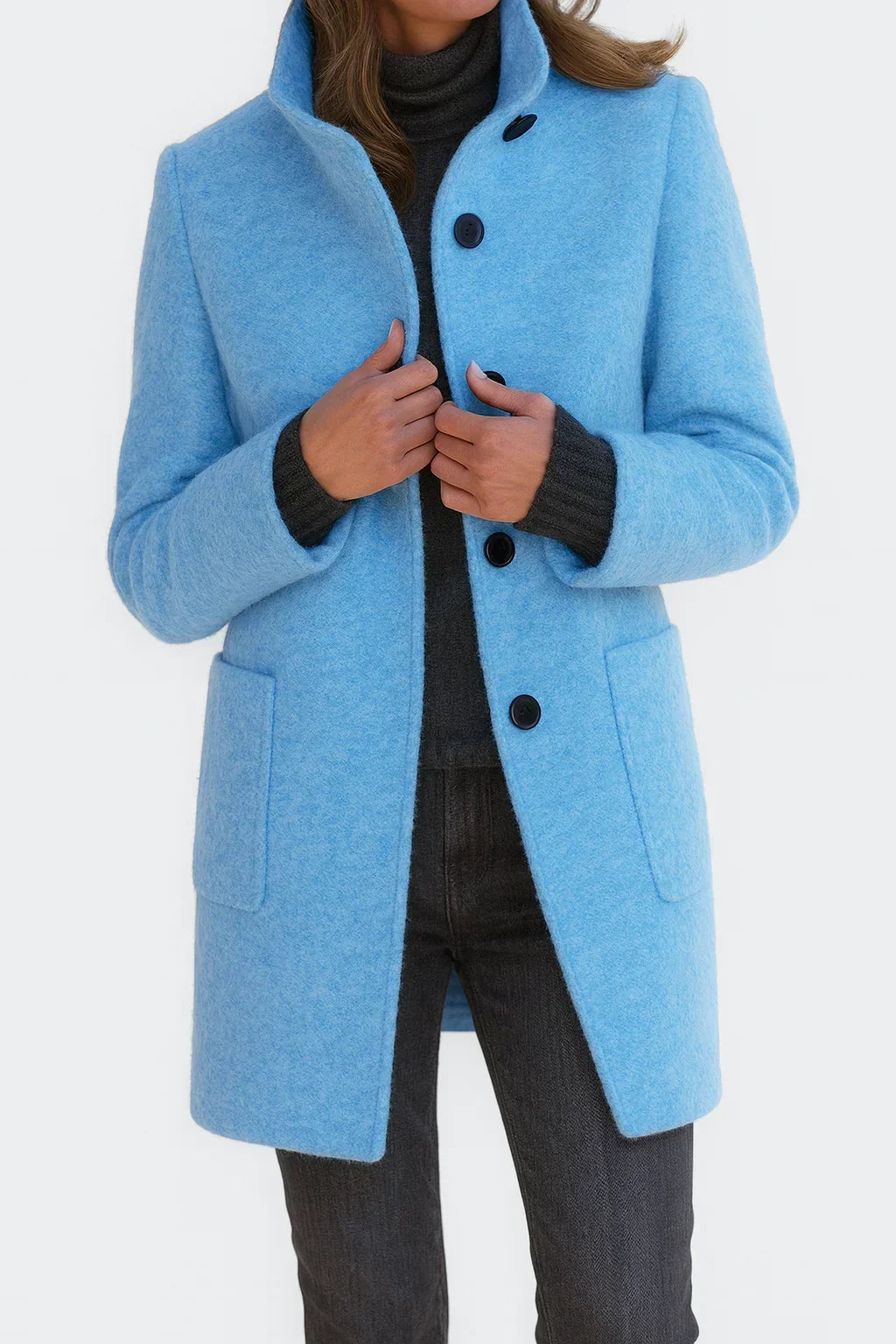 Vivienne | Manteau à Col Montant