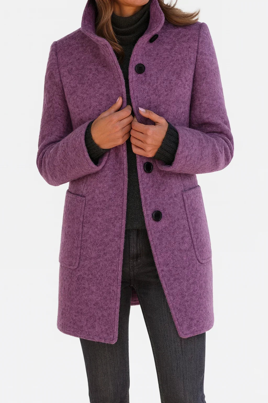 Vivienne | Manteau à Col Montant